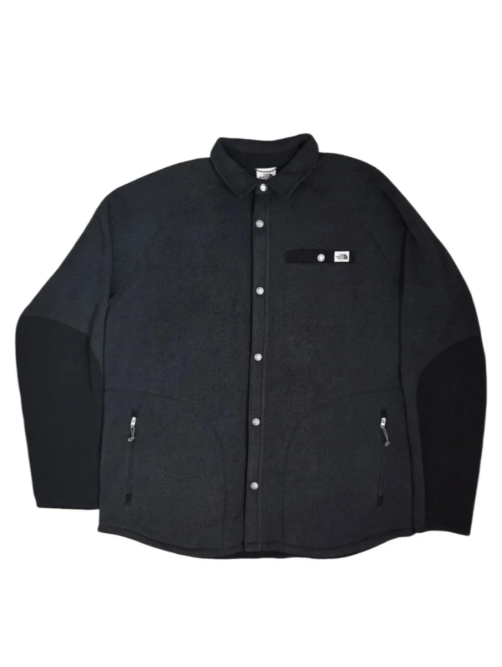 The North Face Gordon Lyons Shacket Fleece Casual Men's Size XL Heather Black